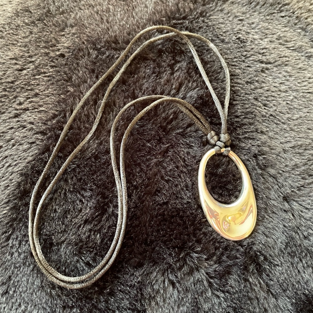 Silver Tone Adjustable Necklace